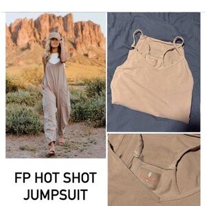free people movement hot shot jumpsuit in mocha